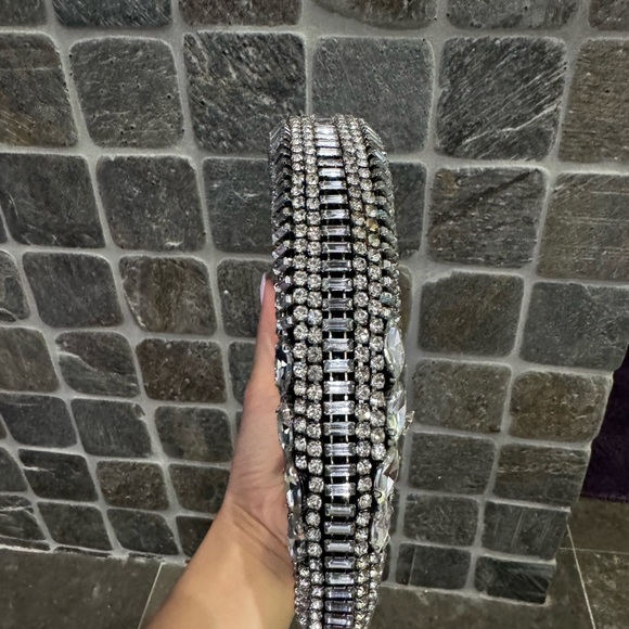 Empress Headband in Black & Crystal - Picture 2 of 5